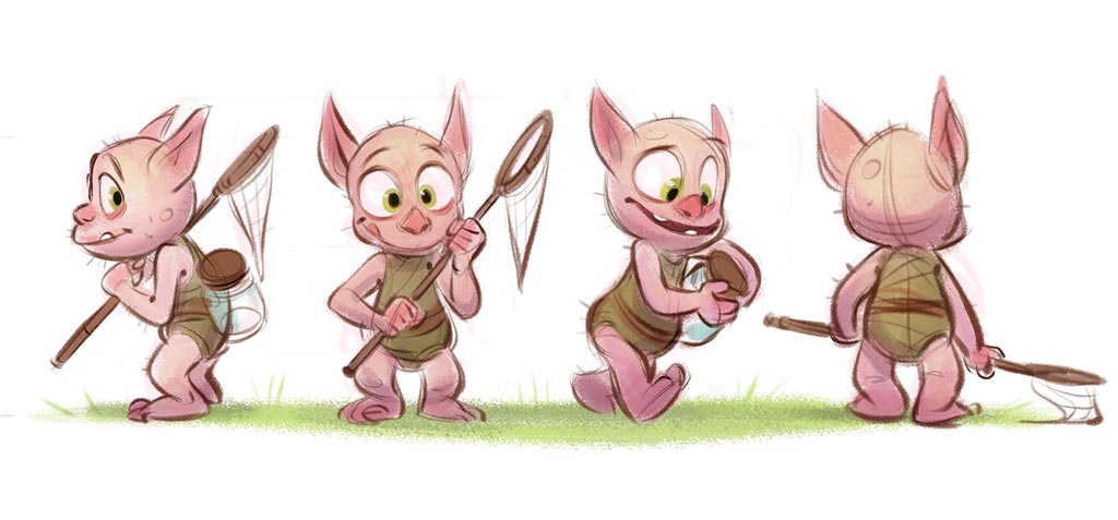 Bug Chaser - character turnaround