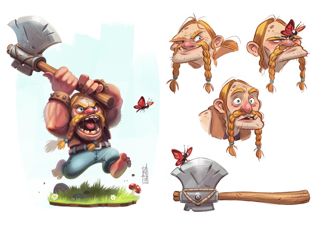 Dwarf Viking - character exploration