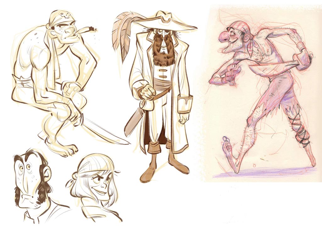 Pirates - character sketches